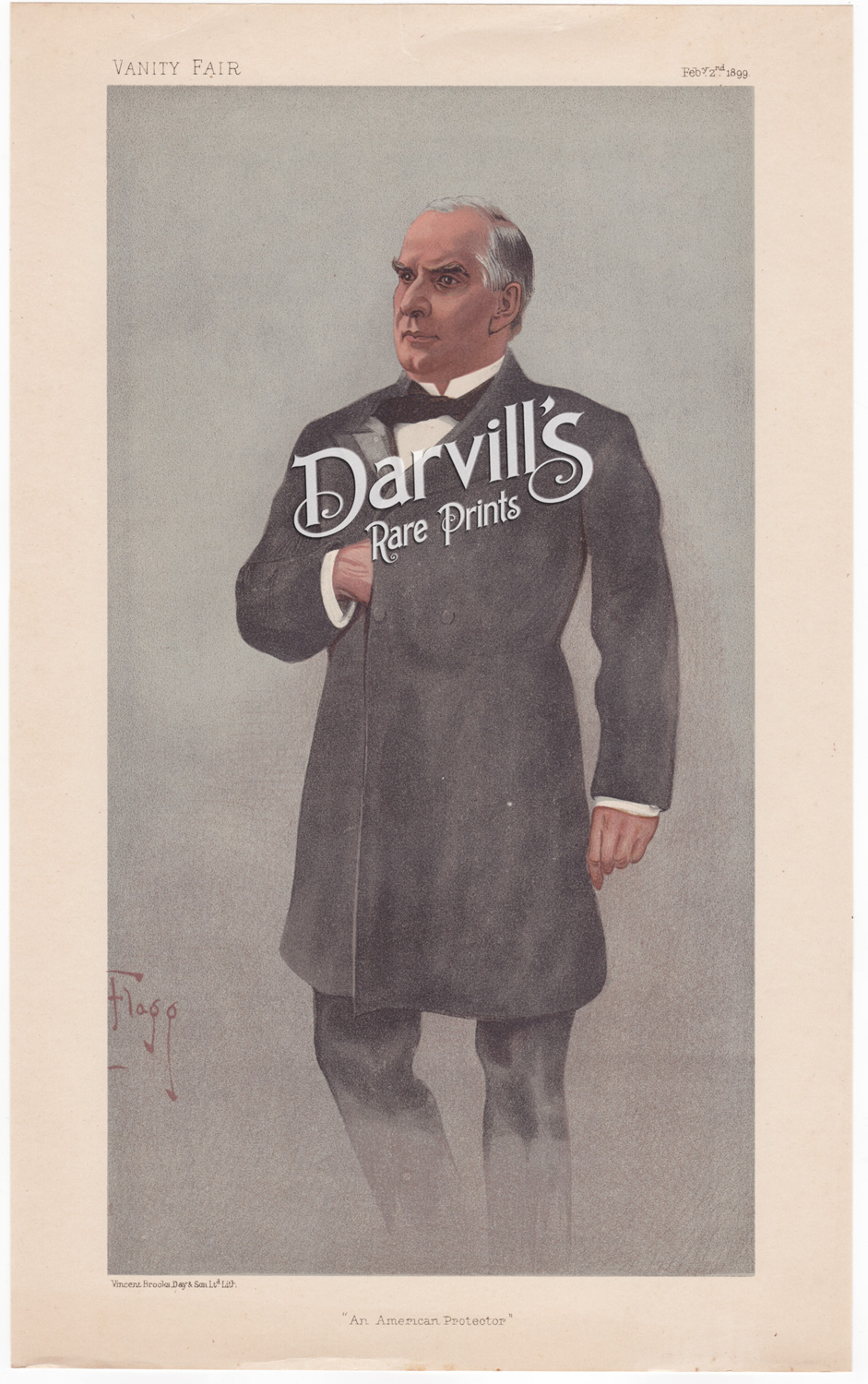 William McKinley president of US Feb 2 1899